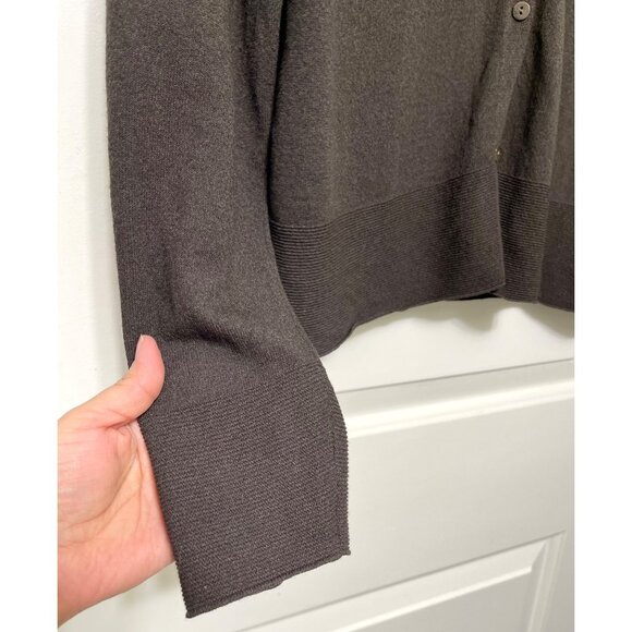 Eileen Fisher Brown V-Neck Button-Front Cardigan Sweater Size XS - Picture 5 of 6